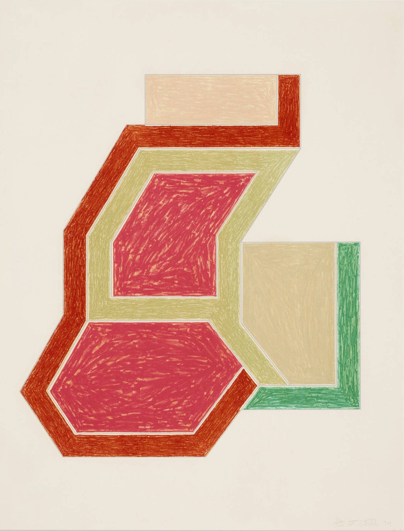 Artwork by Frank Stella, presented by Modern Times Fine Art