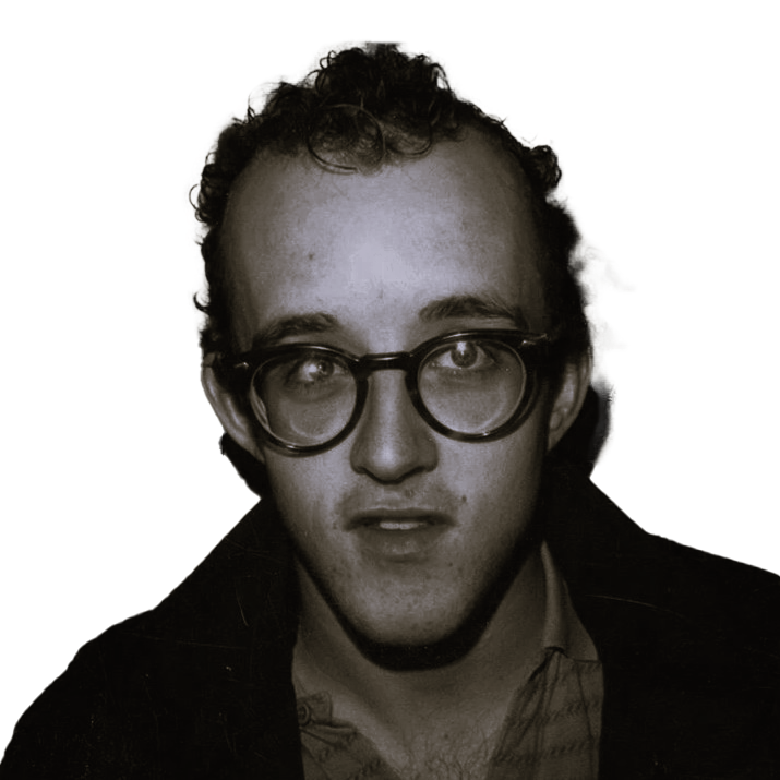 Archival portrait of Keith Haring
