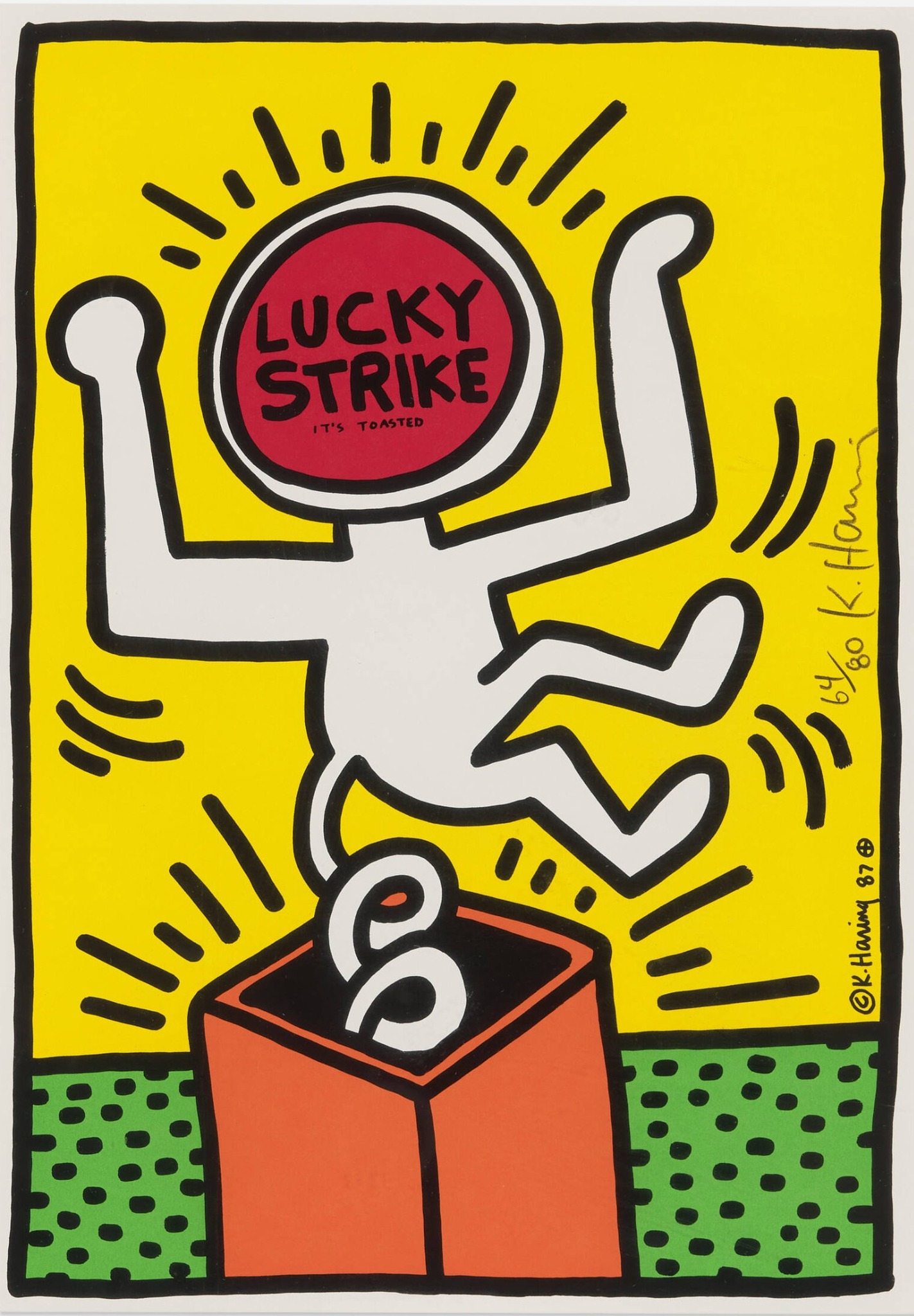 Artwork by Keith Haring, presented by Modern Times Fine Art
