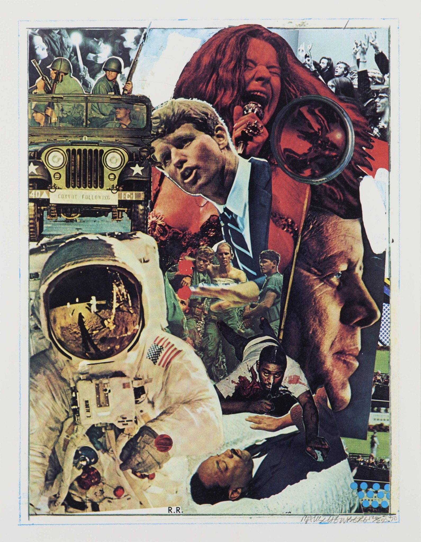 Artwork by Robert Rauschenberg, presented by Modern Times Fine Art